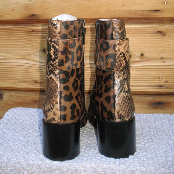 NWOB Jeffrey Campbell Godard Dual Animal Print Boots 5 - Picture 4 of 10
